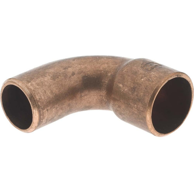 Mueller Industries W 02321 Wrot Copper Pipe 90 ° Street Elbow: 3/8" Fitting, FTG x C, Solder Joint