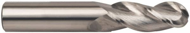 Accupro 3357500BN Ball End Mill: 0.75" Dia, 1.625" LOC, 3 Flute, Solid Carbide