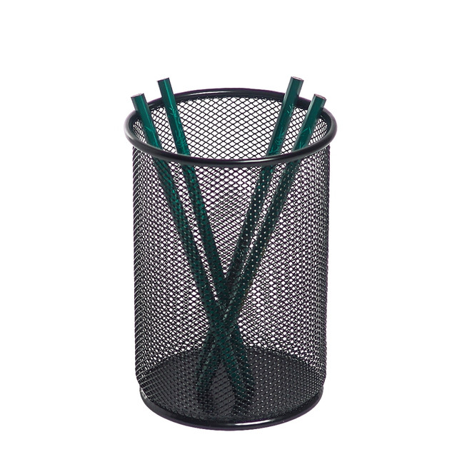 OFFICE DEPOT ST001 Brand Mesh Jumbo Pencil Holder, Black OFFICE DEPOT ST001 Brand Mesh Jumbo Pencil Holder, Black