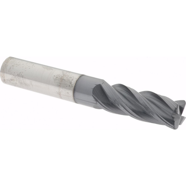 Accupro 4363750045C11 Corner Radius End Mill: 3/8" Dia, 1" LOC, AlTiN Finish, Corner Radius End, Centercutting