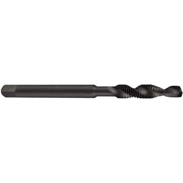 DORMER 5978342 Combination Drill Tap: 6H, 2 Flutes, High Speed Steel