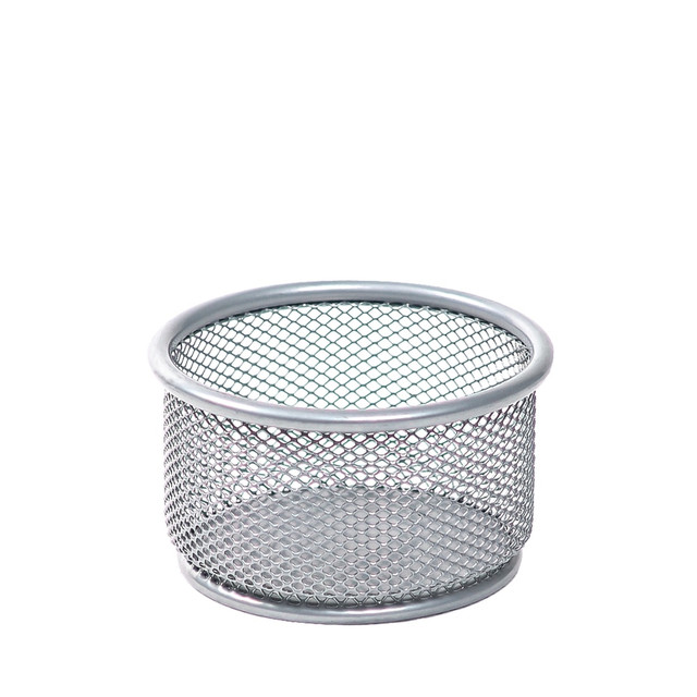 OFFICE DEPOT ST003S  Brand Mesh Paper Clip Holder, Silver