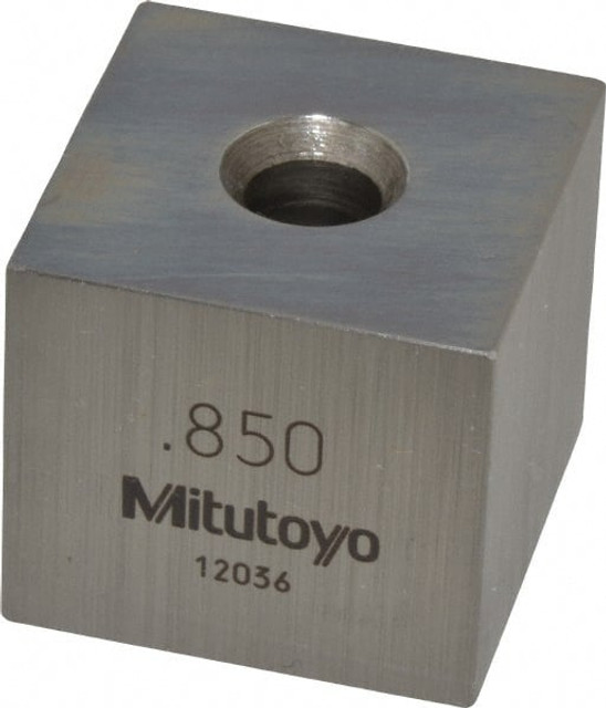 Mitutoyo 614218-531 Square Steel Gage Block: 0.85", Grade 0