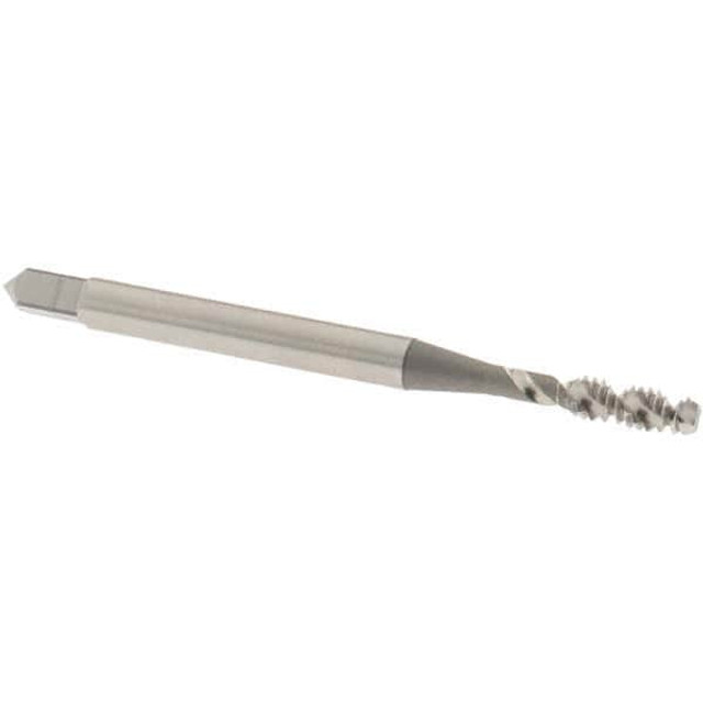 OSG 2985000 Spiral Flute Tap: #4-40 UNC, 2 Flutes, Bottoming, 2B Class of Fit, High Speed Steel, Bright/Uncoated