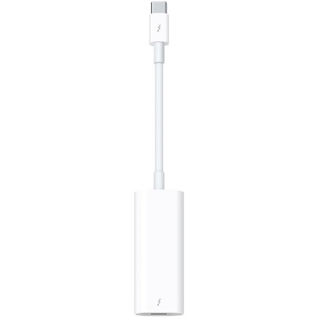 APPLE, INC. MMEL2AM/A Apple Thunderbolt 3 (USB-C) to Thunderbolt 2 Adapter - Thunderbolt 2/Thunderbolt 3 Data Transfer Cable for Hard Drive, MacBook Pro - First End: 1 x USB Type C - Male - Second End: 1 x Thunderbolt 2 - Female - White