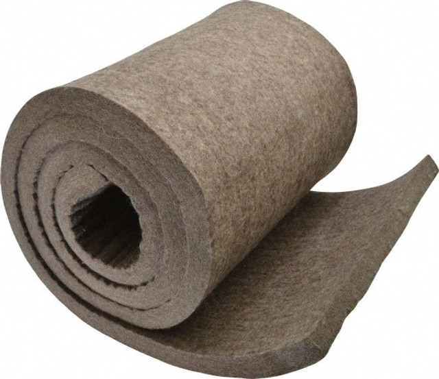 MSC F-7 3/4"X1' 12 x 72 x 3/4" Gray Pressed Wool Felt Sheet