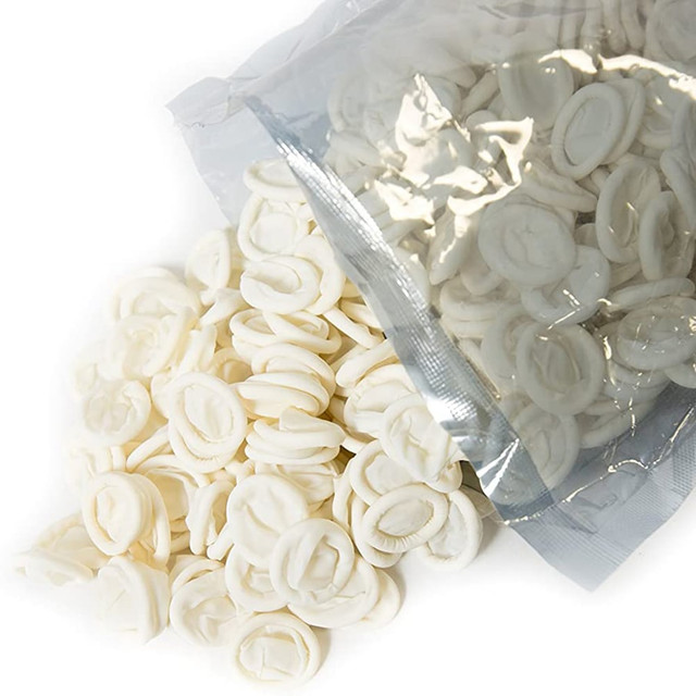 Bertech FC-N-S Finger Cots; Powdered: No ; Material: Buna-N ; Size: Small ; Thickness: 4.0mil ; Color: White ; UNSPSC Code: 46181530