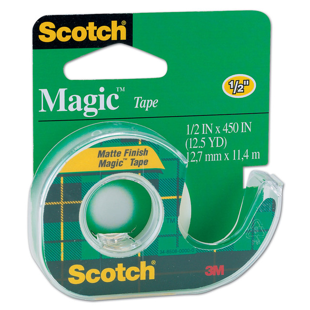 3M CO 104 Scotch Magic Tape In Dispenser, 1/2in x 450in, Clear 3M CO 104 Scotch Magic Tape In Dispenser, 1/2in x 450in, Clear