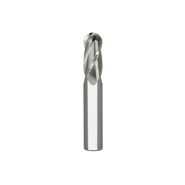 Niagara Cutter 17001831 Ball End Mill: 0.125" Dia, 0.75" LOC, 4 Flute, Solid Carbide