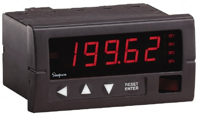 Simpson Electric H340-1-92-0-2-0 Panel Meters; Panel Meter Type: Panel Meter ; Power Measurement Type: Temperature Meter ; Panel Meter Display Type: Digital LED ; Maximum Input Voltage: 120 VAC ; Color of Display Digits: Red ; For Use With: Panel Met