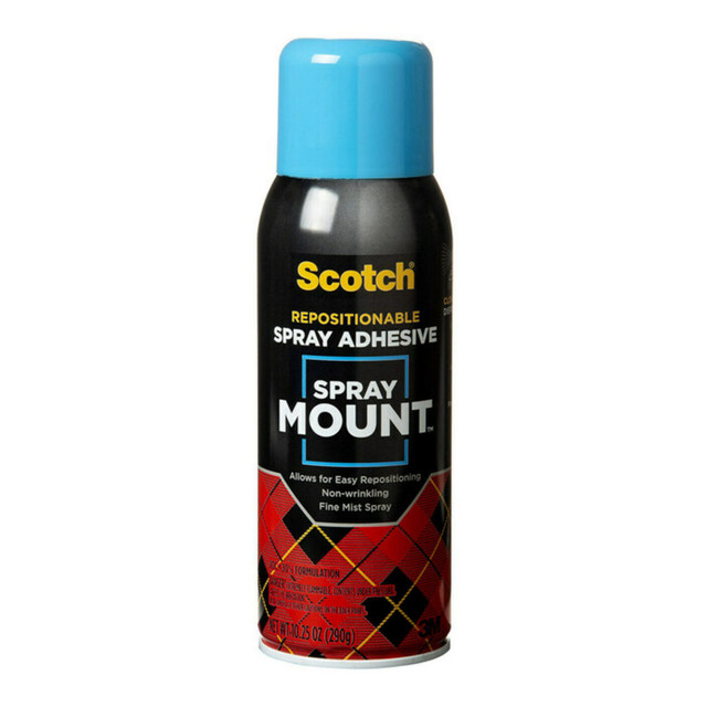 3M CO 6065 Scotch Spray Mount Spray Adhesive, Clear, 10.25 Oz.