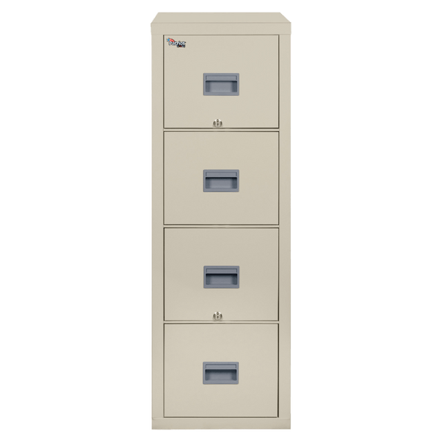 FIRE KING INTERNATIONAL, INC. 4P1831CPAWG FireKing Patriot 17-3/4inD Vertical 4-Drawer Letter-Size Fireproof File Cabinet, Metal, Parchment, White Glove Delivery FIRE KING INTERNATIONAL, INC. 4P1831CPAWG FireKing Patriot 17-3/4inD Vertical 4-Drawer Letter-Size Fireproof File Cabinet, Metal, Parchment, White Glove Delivery