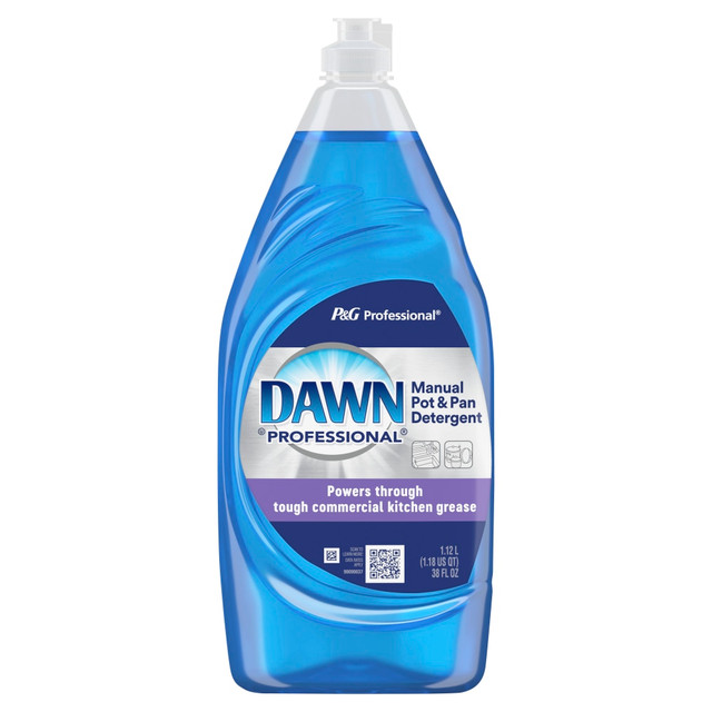 With its concentrated formula, Dawn professional liquid detergent easily cleans your dishes. Featuring a powerful, grease-cutting formula, you'll spend less time scrubbing and more time on things that really matter.  Dawn detergent activates on contact to quickly and easily remove the toughest grease.  Mild on your hands. Dawn detergent dishwashing liquid will not dry out your skin.  Liquid detergent in the 38-oz size performs well no matter what kind of dishes you have.