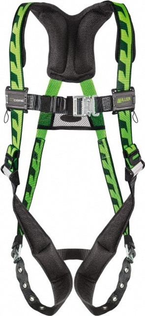 Miller AC-TB/UGN Fall Protection Harnesses: 400 Lb, AirCore Single D-ring Style, Size Universal, Polyester