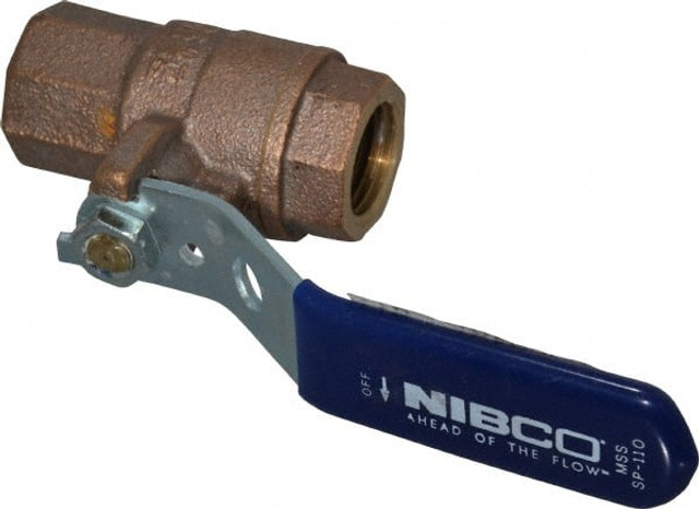 NIBCO NL95006 Standard Manual Ball Valve: 1/2" Pipe, Full Port