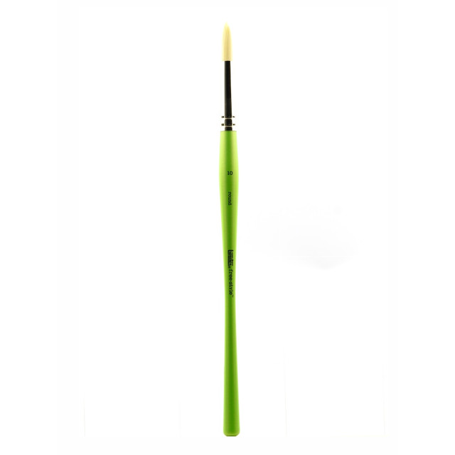 COLART FINE ART & GRAPHICS LTD. 1300110 Liquitex Free-Style Detail Paint Brush, Synthetic, Size 10, Round Bristle, Green