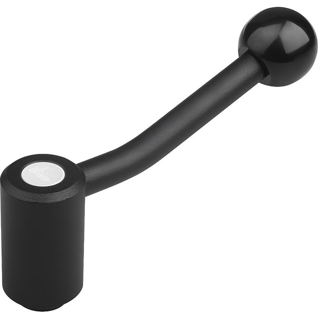 KIPP K0108.1101X20 Tension Lever Adjustable Clamping Handle: M10 x 1.50 Thread, 0.94" Hub Dia, Steel, Black