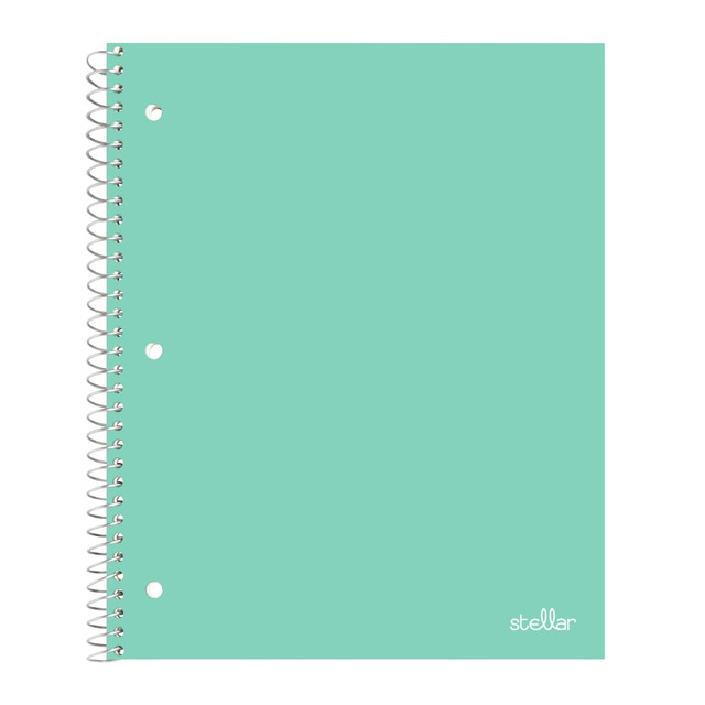 OFFICE DEPOT OD475100  Brand Stellar Poly Notebook, 8in x 10-1/2in, 1 Subject, Wide Ruled, 100 Sheets, Mint