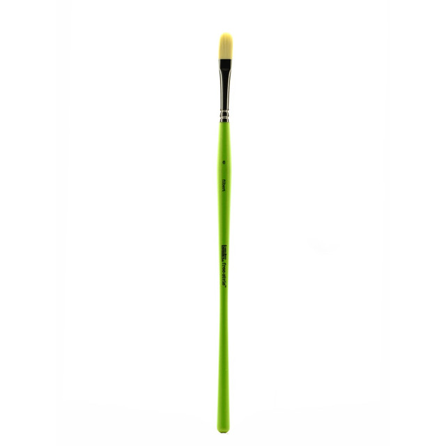 COLART FINE ART & GRAPHICS LTD. 1300406 Liquitex Free-Style Detail Paint Brush, Synthetic, Size 6, Filbert Bristle, Green