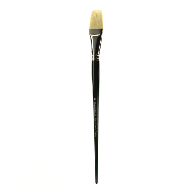 COLART FINE ART & GRAPHICS LTD. 5973714 Winsor & Newton Winton Hog Paint Brush, Size 14, Flat/Bright Bristle, Hog Hair, Green