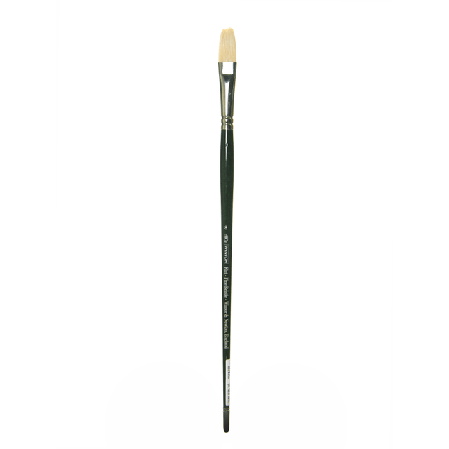 COLART FINE ART & GRAPHICS LTD. 5974708 Winsor & Newton Winton Hog Paint Brush, Size 8, Long Flat Bristle, Hog Hair, Green