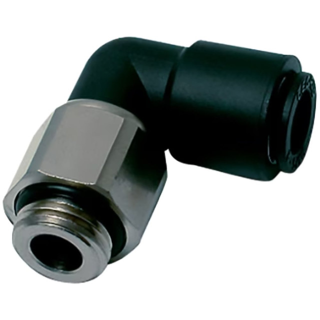 Legris 3189 06 19 Push-To-Connect Tube to Metric Thread Tube Fitting: Oscillating Male Elbow, M5 x 0.8 Thread