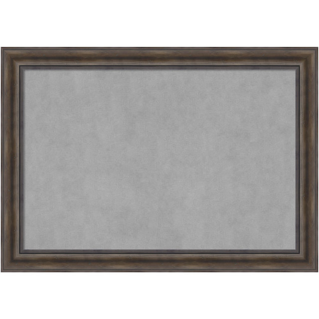 UNIEK INC. A42702972393 Amanti Art Magnetic Bulletin Board, Steel/Aluminum, 41in x 29in, Rustic Pine Brown Wood Frame