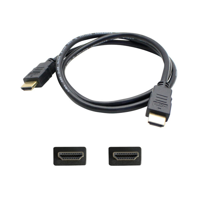 ADD-ON COMPUTER PERIPHERALS, INC. HDMIHSMM6 AddOn 6ft HDMI Cable - HDMI cable with Ethernet - HDMI male to HDMI male - 6 ft - black ADD-ON COMPUTER PERIPHERALS, INC. HDMIHSMM6 AddOn 6ft HDMI Cable - HDMI cable with Ethernet - HDMI male to HDMI male - 6 ft - black
