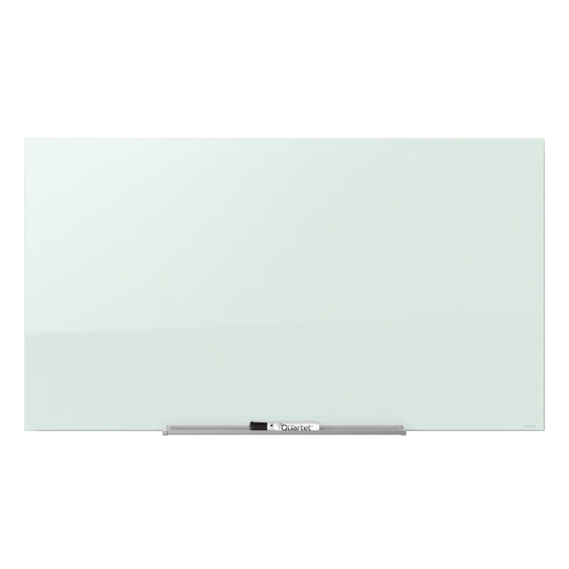 ACCO BRANDS USA, LLC Quartet G7442IMW  InvisaMount Magnetic Glass Unframed Dry-Erase Whiteboard, 74in x 42in, White