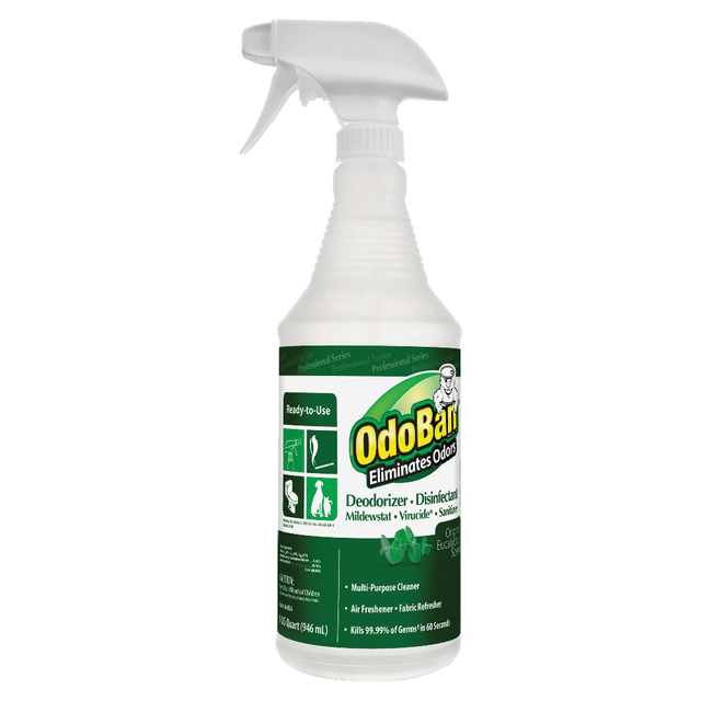 CLEAN CONTROL CORPORATION 910062Q12 OdoBan Multi-Purpose Deodorizer & Disinfectant Spray, Eucalyptus Scent, 32 Oz Bottle CLEAN CONTROL CORPORATION 910062Q12 OdoBan Multi-Purpose Deodorizer & Disinfectant Spray, Eucalyptus Scent, 32 Oz Bottle