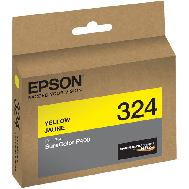 EPSON AMERICA INC. Epson T324420  UltraChrome 324 Original Inkjet Ink Cartridge - Yellow - 1 Each - Inkjet - 1 Each