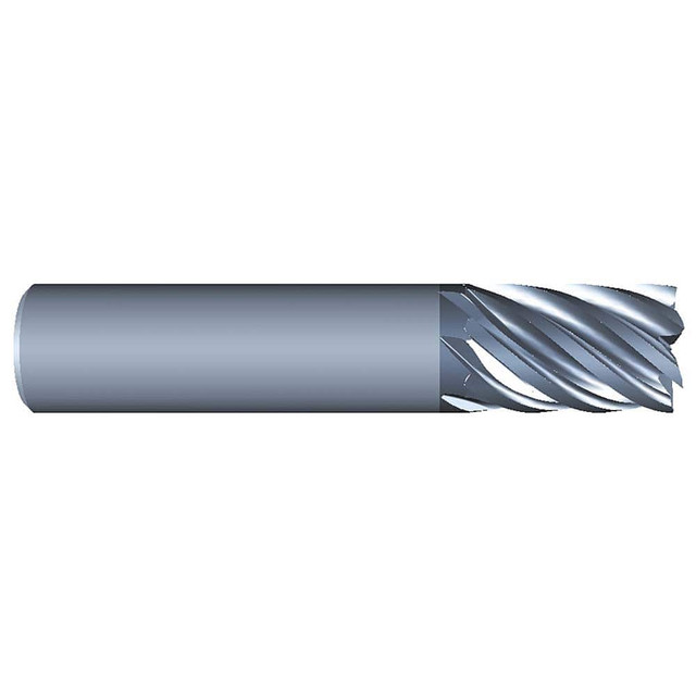 Eliminator 1230-3125 Square End Mill: 5/16" Dia, 7 Flutes, 1/2" LOC, Solid Carbide