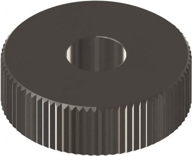 MSC KPSX214BN Beveled Face Knurl Wheel: 3/4" Dia, 90 ° Tooth Angle, 14 TPI, Straight, Cobalt