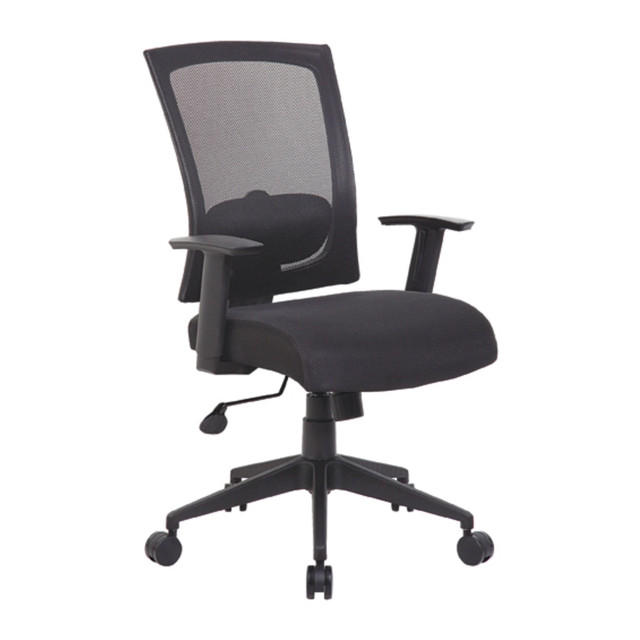NORSTAR OFFICE PRODUCTS INC. B6706-BK Boss Office Products Mesh-Back Task Chair, Black NORSTAR OFFICE PRODUCTS INC. B6706-BK Boss Office Products Mesh-Back Task Chair, Black
