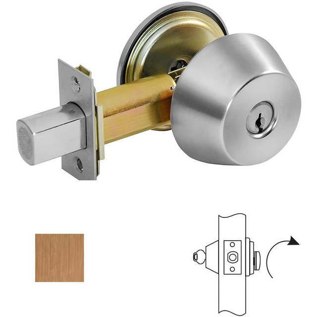 Corbin Russwin DL3217-612 Deadbolts; Deadbolt Type: Deadbolt ; Lock Type: Single Cylinder ; Key Type: Keyed Different ; Mount Type: Through Hole ; Material: Steel ; Minimum Door Thickness: 1.75in