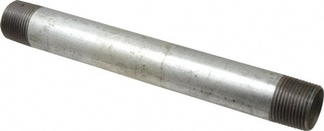 B&K Mueller 565-100HN Galvanized Pipe Nipple: 1", 10" Long, Schedule 40, Steel