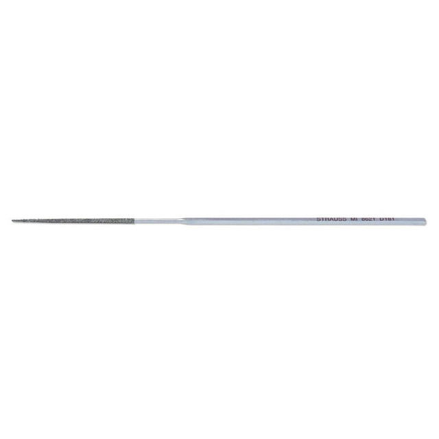 Strauss MI8621 D126 5-1/2" OAL Medium Round Needle Diamond File