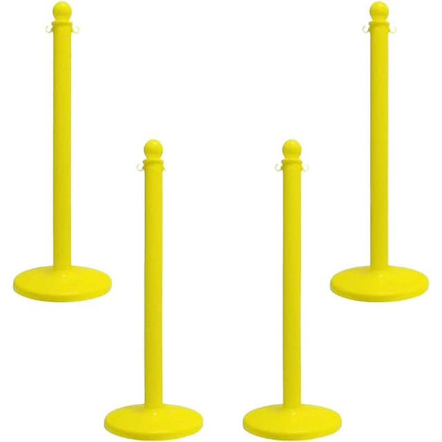 Xpress SAFETY SPBY32G14 Free Standing Post Kit: 40" High, 2" Dia, Plastic Post