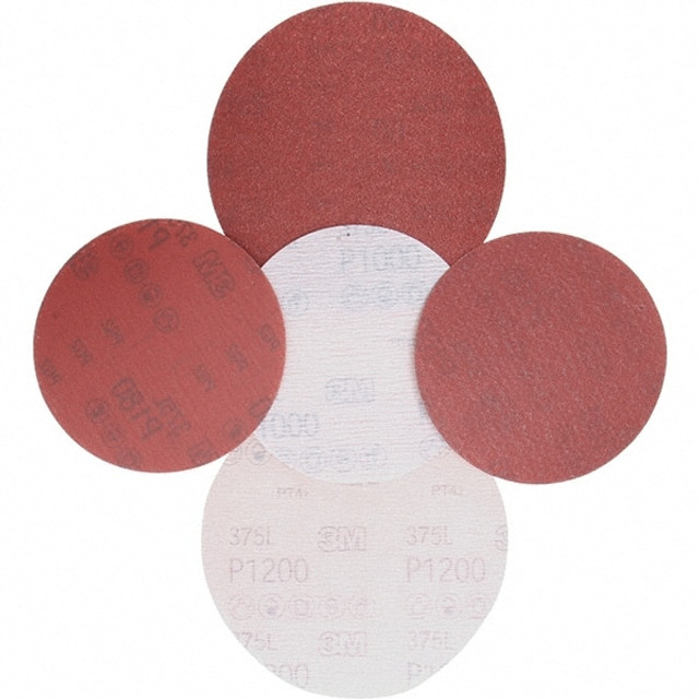 3M Hook & Loop Disc: 6" Disc Dia, 400 Grit, Coated, Aluminum Oxide 7100106639