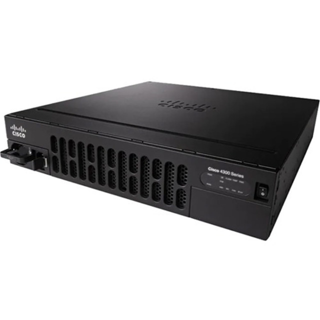 CISCO ISR4351-SEC/K9  4351 Router - 3 Ports - 3 RJ-45 Port(s) - Management Port - 10 - 4 GB - Gigabit Ethernet - 1U - Rack-mountable, Wall Mountable - 90 Day