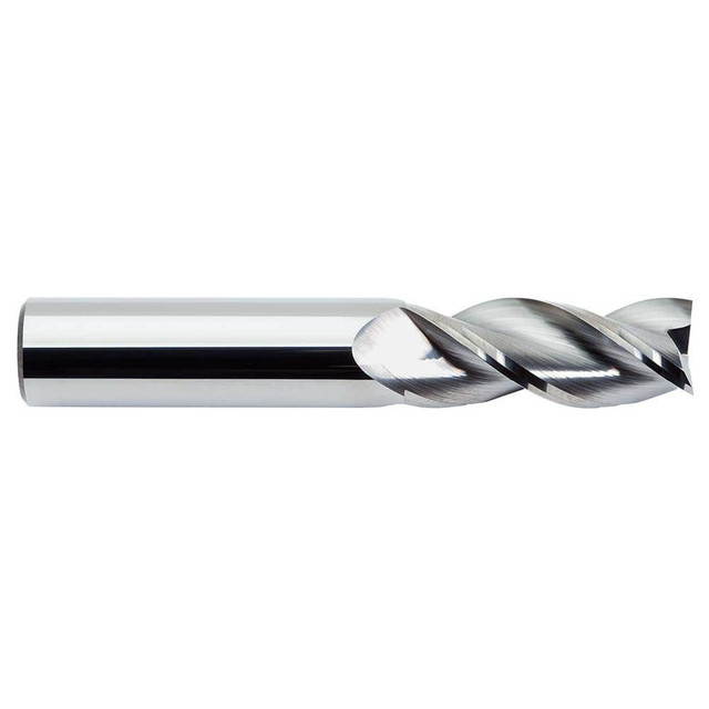 M.A. Ford. 13837509F Square End Mill:  0.3750" Dia, 2.5" LOC, 0.375" Shank Dia, 4.5" OAL, 3 Flutes, Solid Carbide