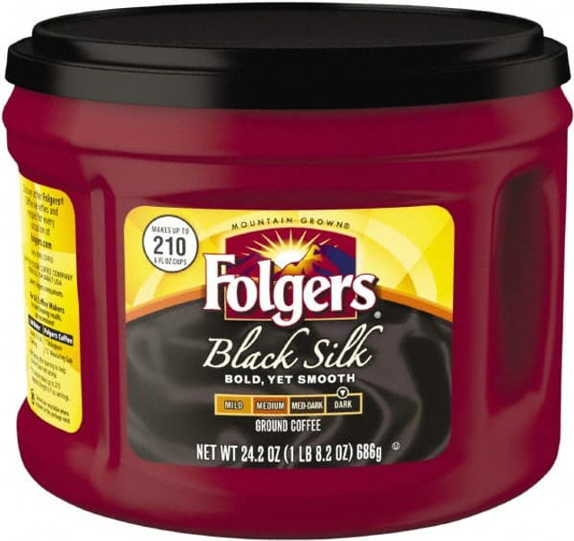 Folgers FOL20540 Coffee, Black Silk, 24.2 oz Canister