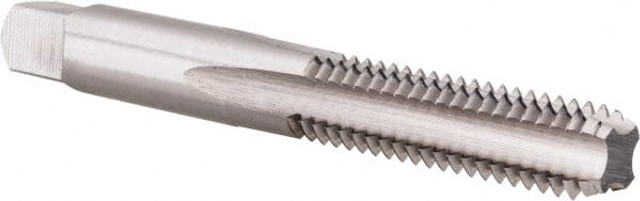Greenfield Threading 305743 Straight Flute Tap: 3/8-16 UNC, 4 Flutes, Bottoming, 2B Class of Fit, High Speed Steel, Bright/Uncoated