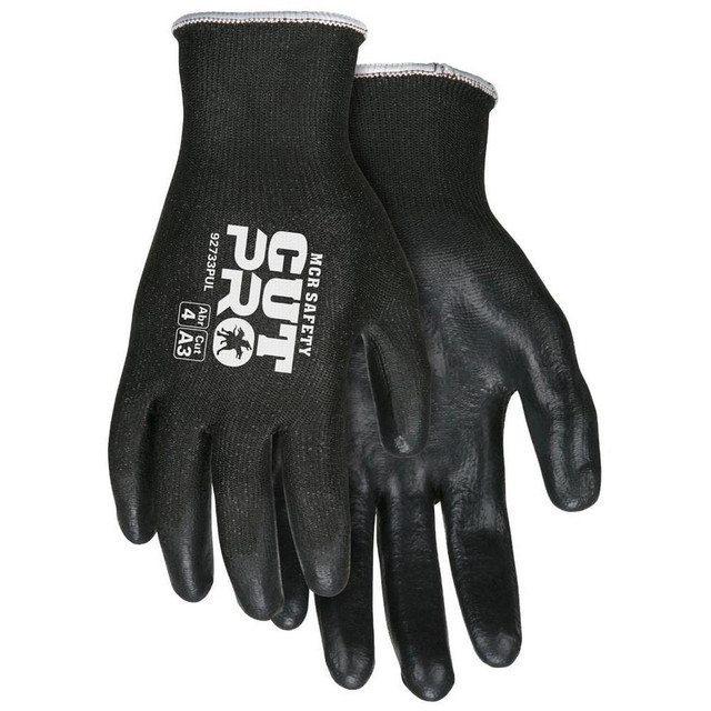 MCR Safety 92733PUS Cut, Puncture & Abrasive-Resistant Gloves: Size S, ANSI Cut A3, ANSI Puncture 3, Polyurethane, HPPE