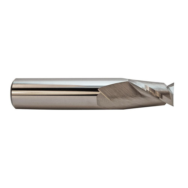 M.A. Ford. 16401400 Square End Mill: 0.014'' Dia, 0.028'' LOC, 1/8'' Shank Dia, 1-1/2'' OAL, 2 Flutes, Solid Carbide