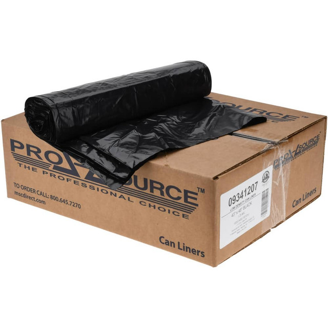 PRO-SOURCE PSRM4348125 Trash Bags: 56 gal, 1.25 mil, 100 Pack