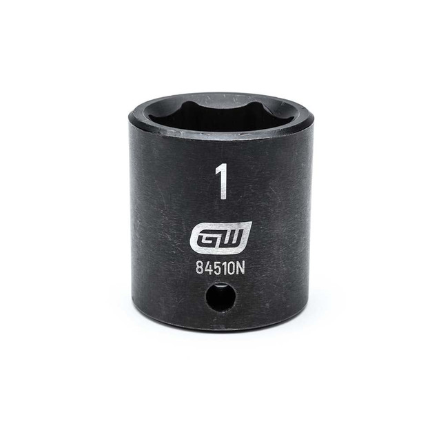 GEARWRENCH 84510N Impact Socket: 1/2" Drive, 1" Socket, Hex Drive