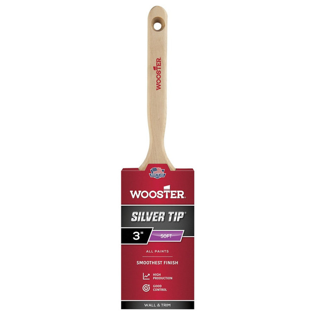 Wooster Brush 5220-3 Paint Brush: 3" Wide, Nylon Polyester & Synthetic, Synthetic Bristle