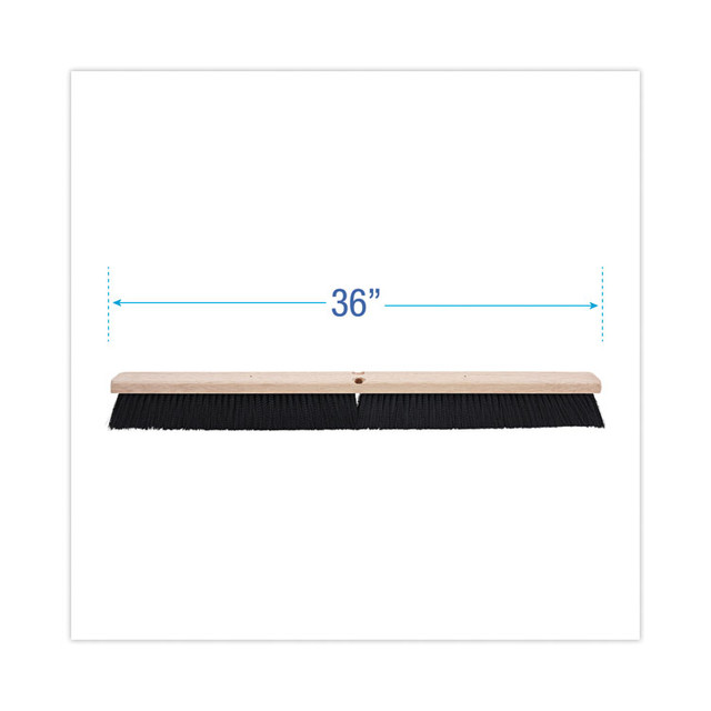 BOARDWALK 20636 Floor Brush Head, 3" Black Polypropylene Bristles, 36" Brush