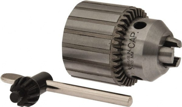 Jacobs JCM6232 Drill Chuck: 1/8 to 5/8" Capacity, Threaded Mount, 5/8-16